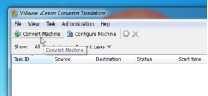 vCenter converter 1 300x139 How To Convert Physical Machine To Virtual Machine Using VMware vCenter Converter