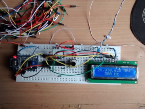 AD9850 DDS VFO using Arduino Atmega328P